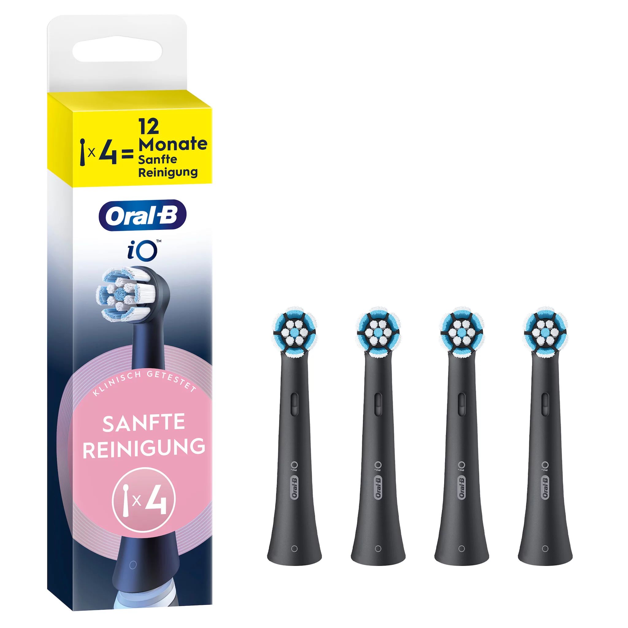 Oral-B iO Sanfte Reinigung, black, 4er