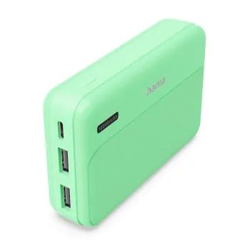 Hama Power Pack "Pocket 10", 10000mAh, Ausgänge: 2x USB-A, Grün