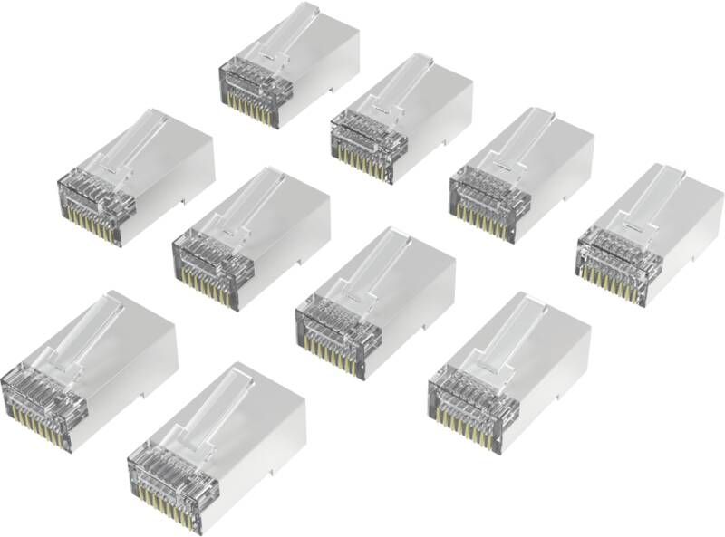 Hama 200772 Netzwerkstecker, CAT-6a, 10 St.