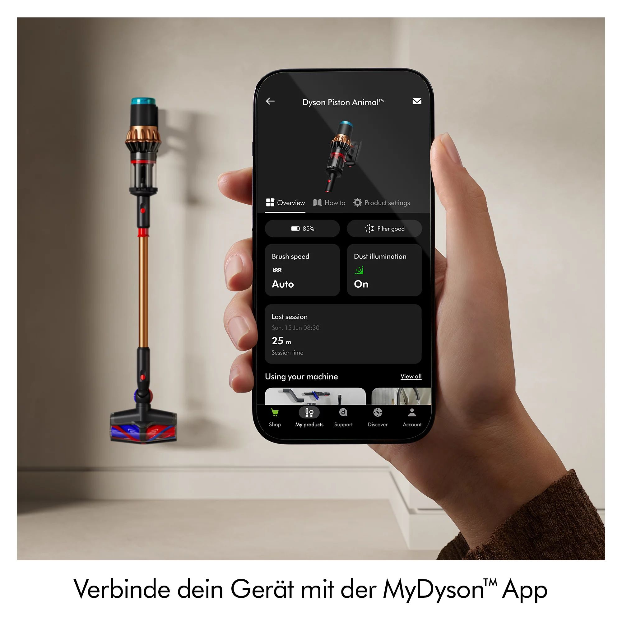 Dyson V16 Piston Animal schwarz/kupfer