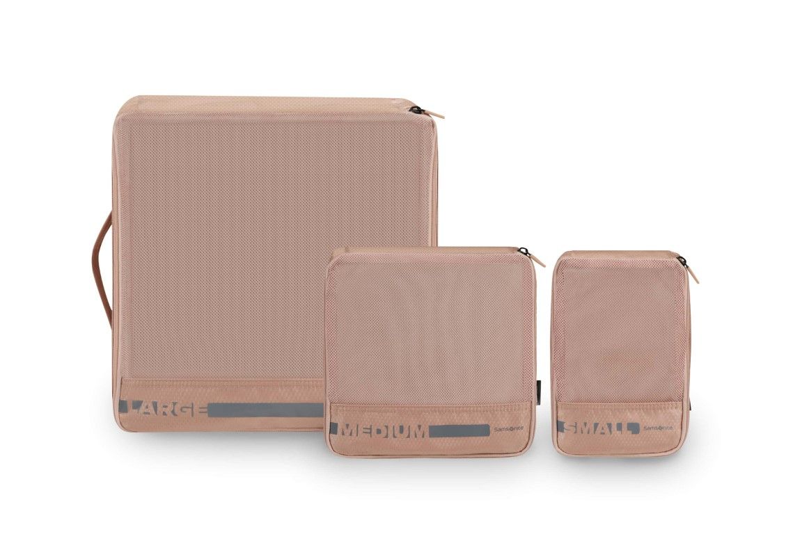 SAMSONITE PACK-SIZED SET OF 3 PACKING CUBES, rose