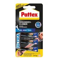 Pattex PSMG3 - Sekundenkleber Mini Trio Gel PSMG3 3 x 1 g