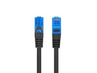 Lanberg PCF6A-10CC-0100-BK - 1 m - Cat6a - S/FTP (S-STP) - RJ-45 - RJ-45 - Schwarz