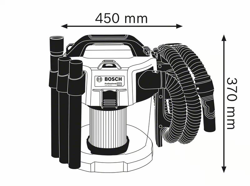 Bosch Professional GAS 18V-10 L Click&Clean 2x5Ah