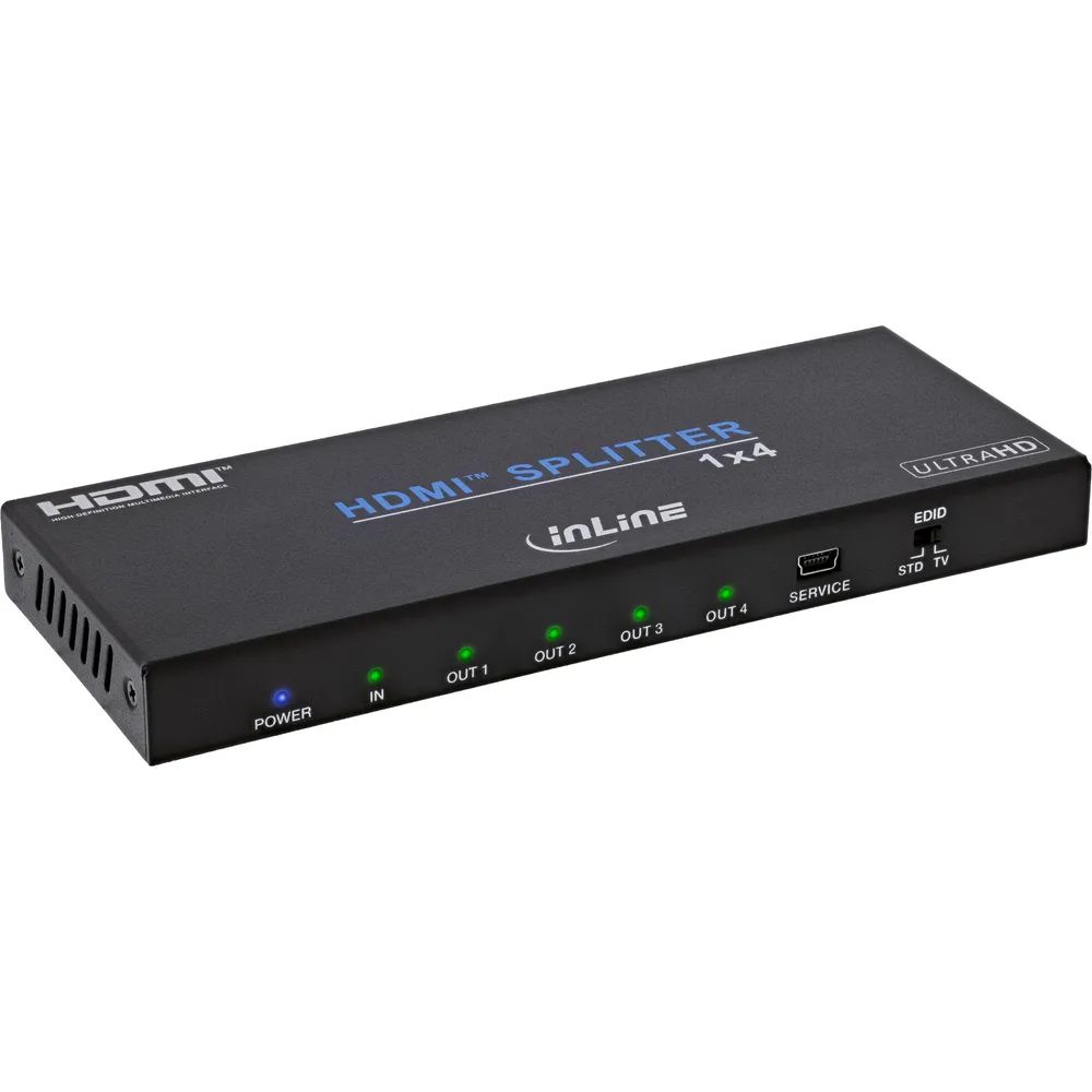 InLine Video Splitter - 1x4 - HDMI 4K/60Hz
