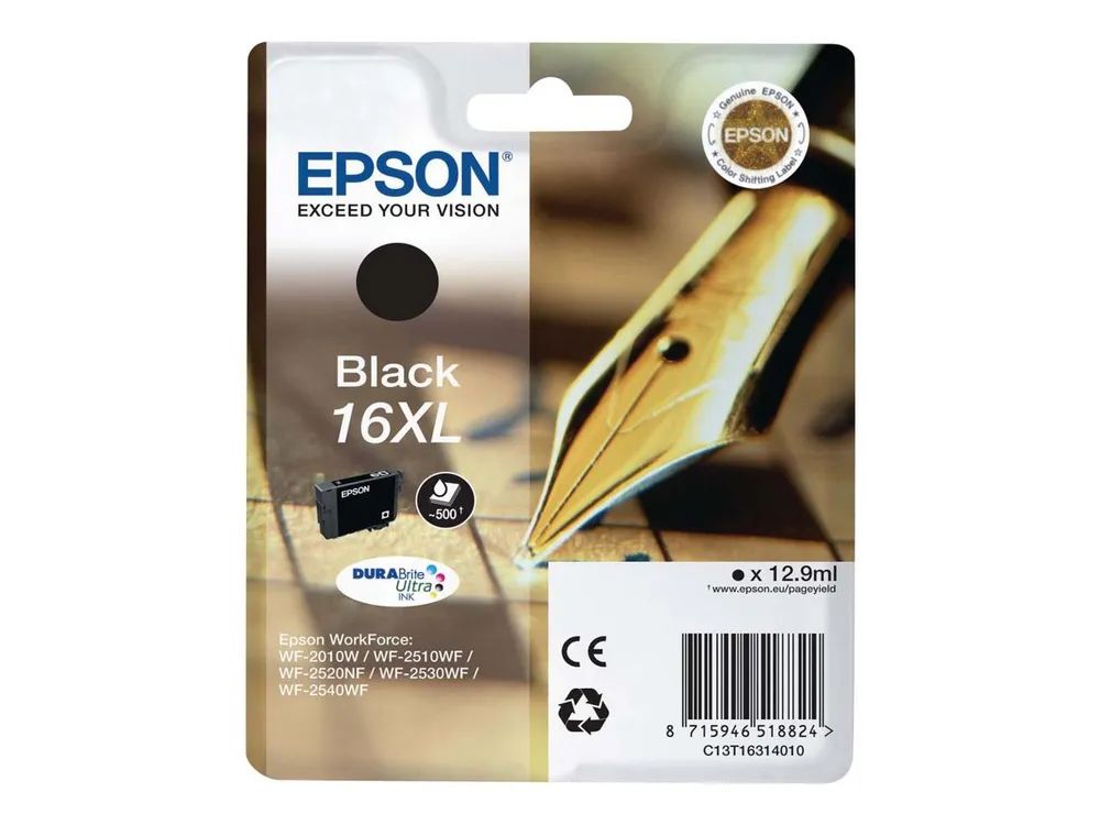 Epson 16XL - 12.9 ml - XL - Schwarz - original
