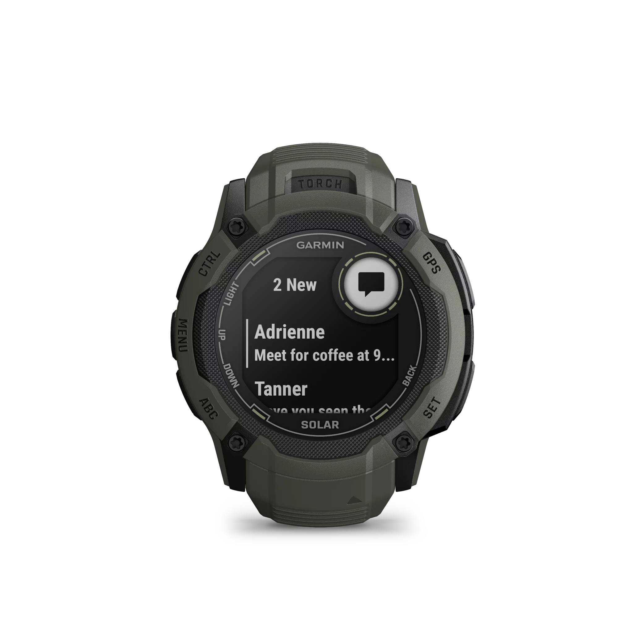 Garmin Instinct 2X Solar, Moosgrün