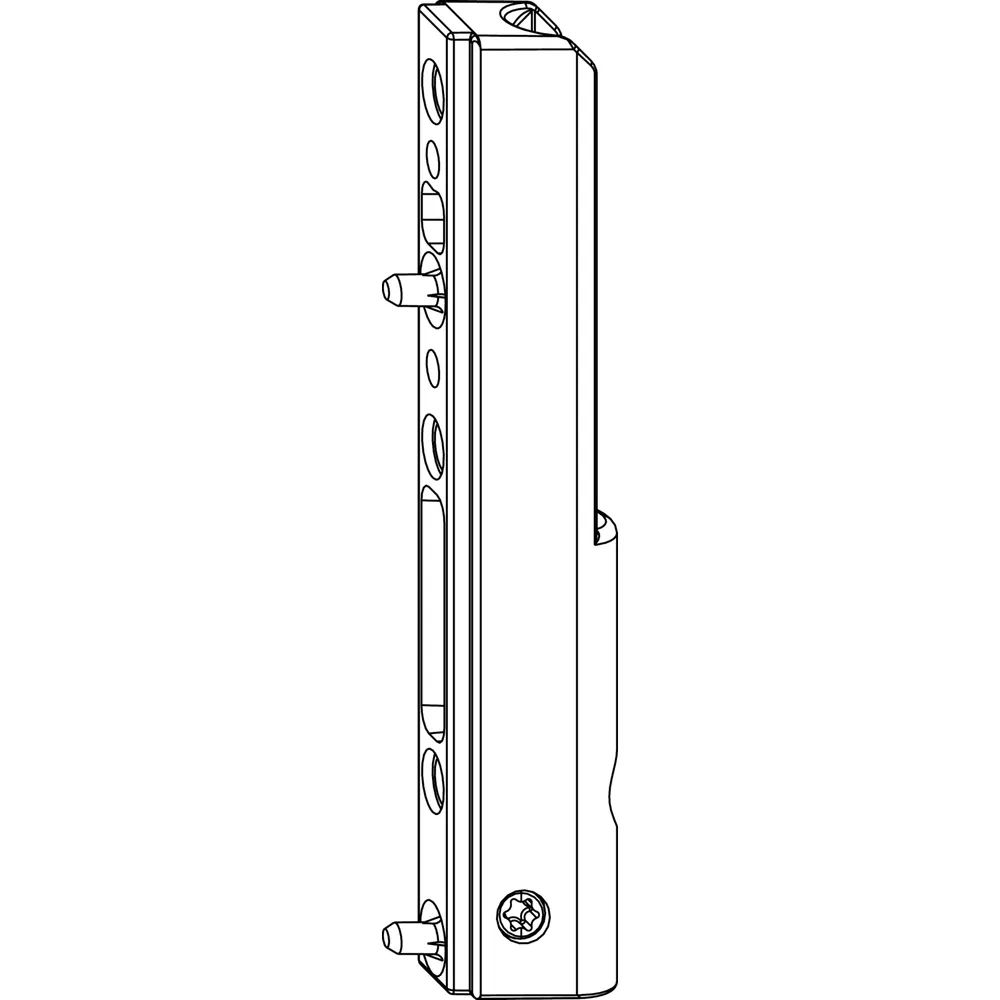 MACO Ecklagerband PVC, mit 3 mm Positionszapfen, 120 kg, silber (52478)