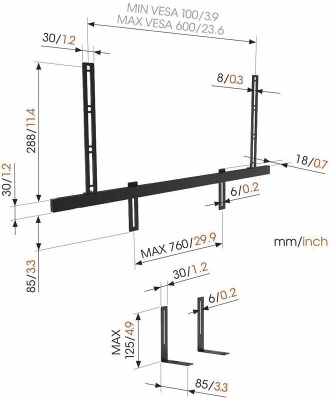 Vogel`s SOUND 3550 Sound Bar Mount
