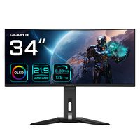 Gigabyte MO34WQC - OLED-Monitor - Gaming - gebogen - 86.4 cm (34") Open-Box