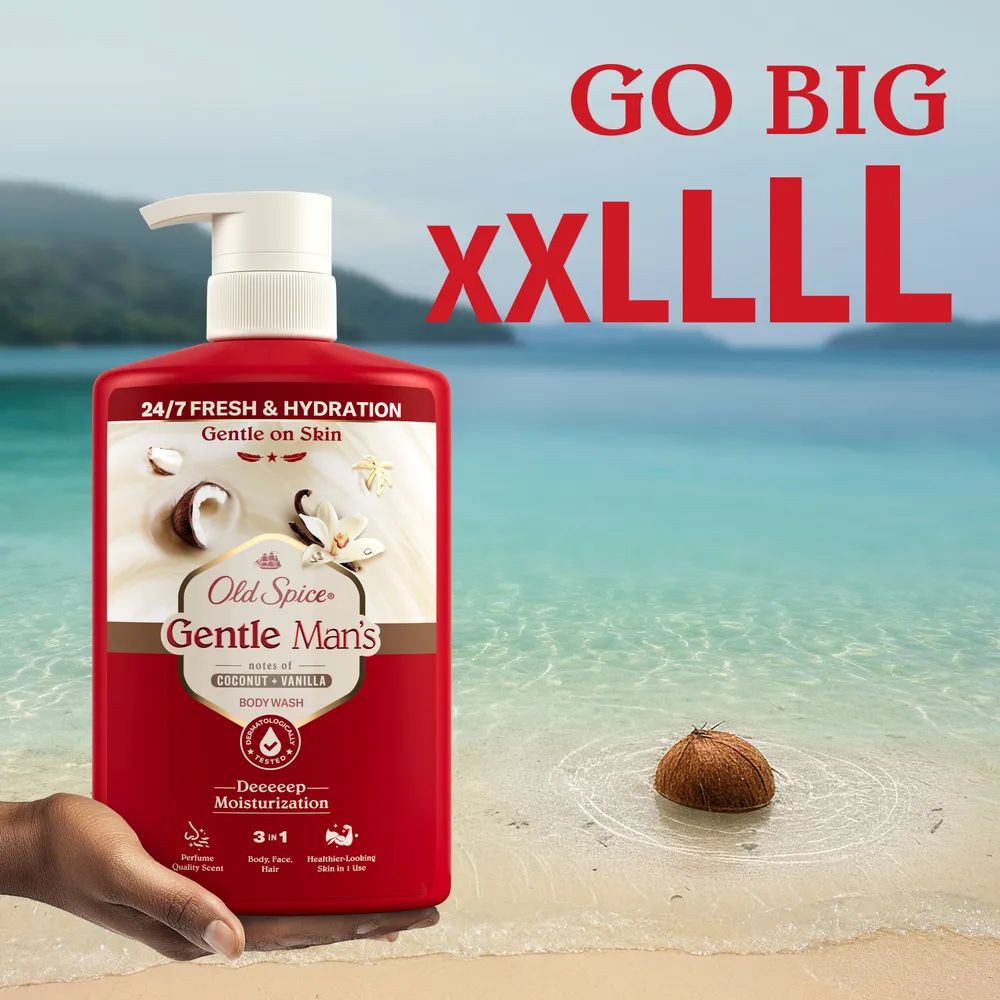 Old Spice Gentle Man’s Duschgel Coconut & Vanilla XL