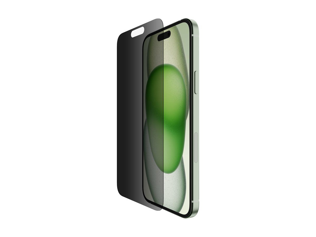Belkin ScreenForce Pro TemperedGlass Privacy AM Screen Protection for iPhone 15 Plus/14 Pro Max