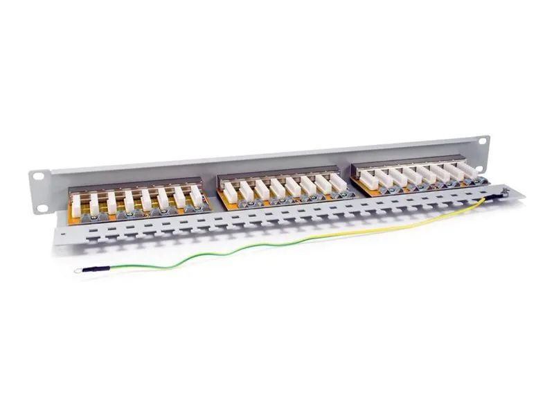 Equip Pro - Patch Panel - Rack montierbar - CAT 6 - STP - RJ-45 X 24 - Hellgrau - 1U - 48.3 cm (19")