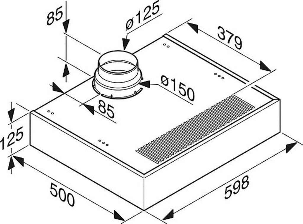 Miele Dunstabzugshaube DA 1260 Edelstahl
