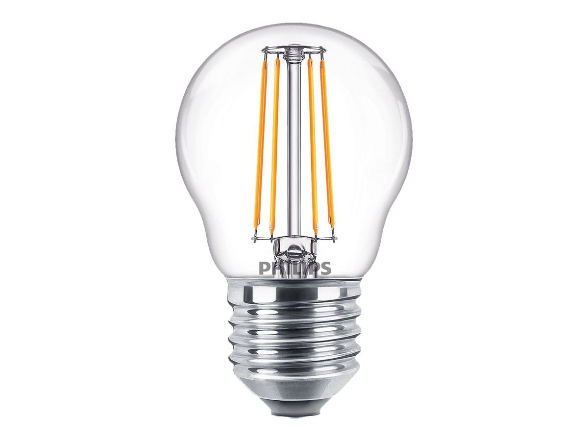Signify Philips - Glühbirne mit LED-Filament - Form: P45 - klar Finish - E27 - 4.3 W (Entsprechung 40 W)