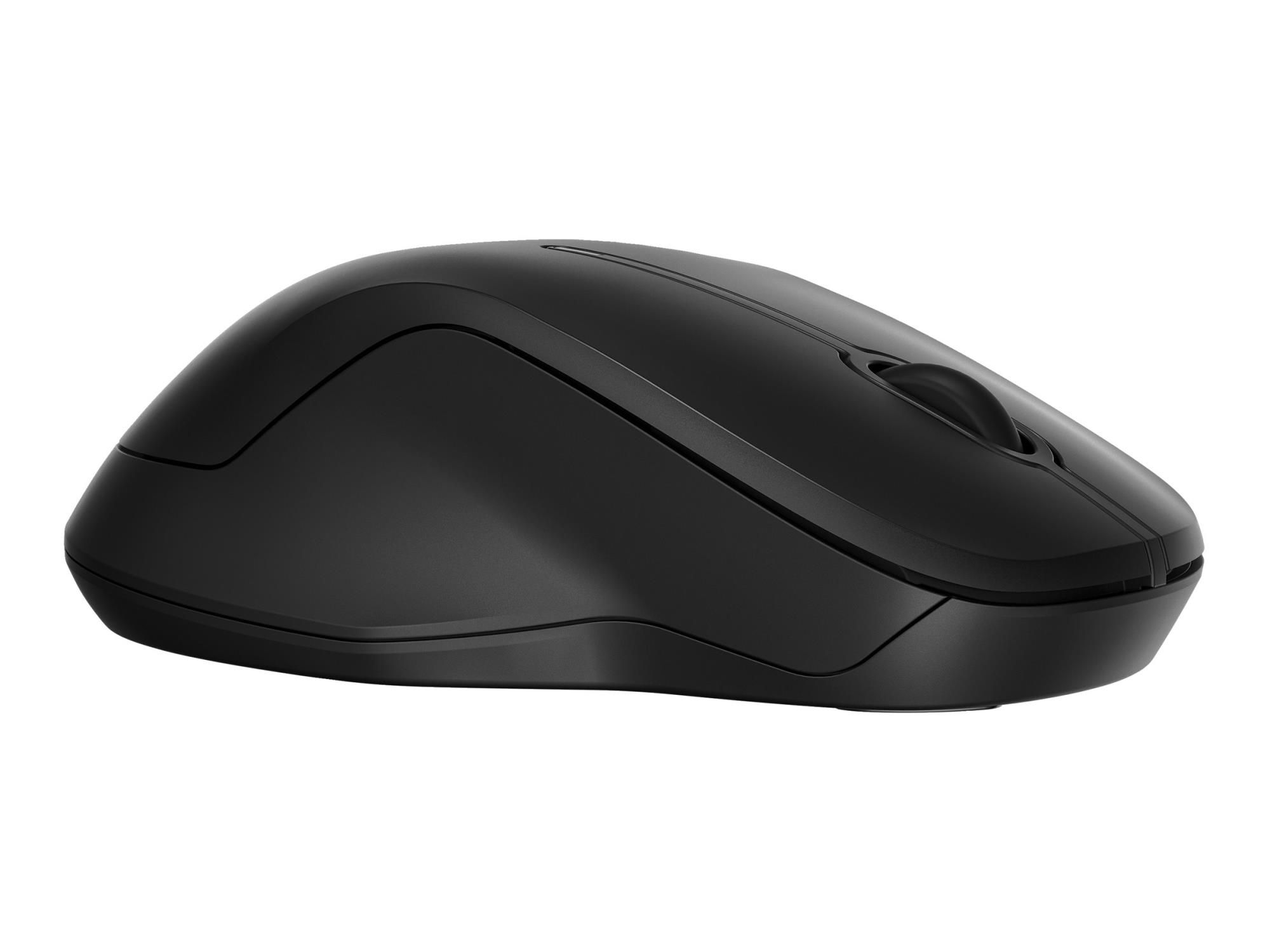 HP 255 - Maus - 3 Tasten - kabellos - 2.4 GHz, Bluetooth - kabelloser Empfänger (USB)