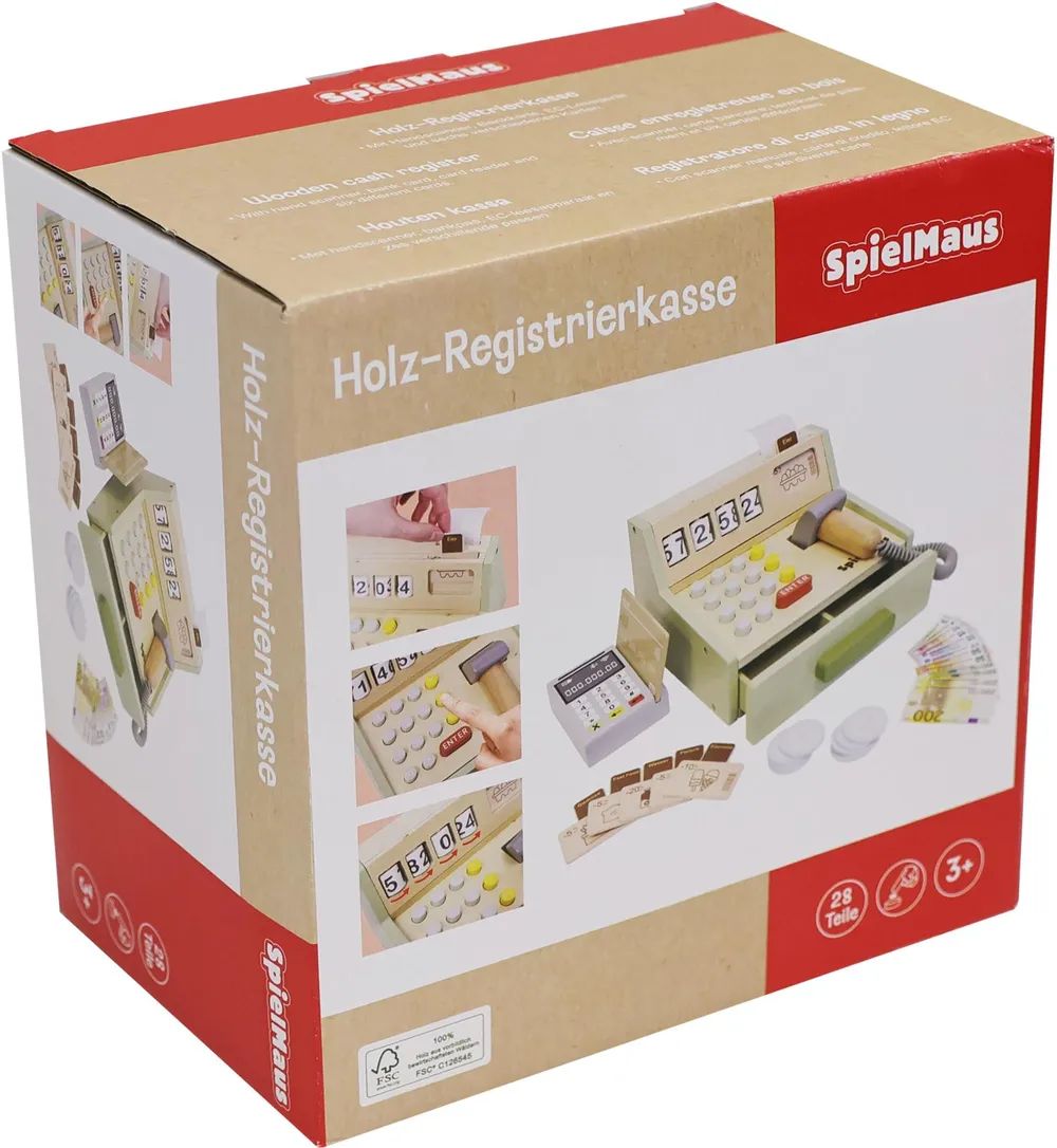 VEDES Großhandel GmbH - Ware SMK Holz Registrierkasse mit Zubehör