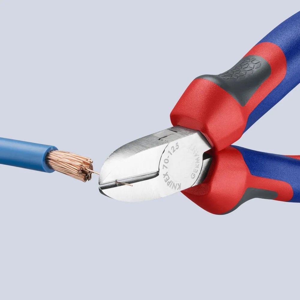 KNIPEX Seitenschneider mit Comfort-Griffen verchromt 125 mm