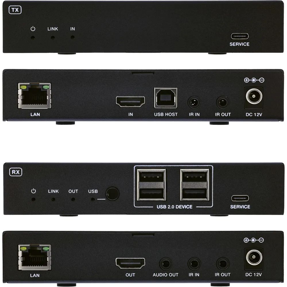 InLine KVM Extender over IP - HDMI 4K/60Hz - 100m - Empfänger (RX)