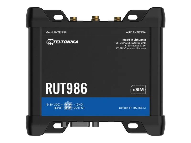 Teltonika RUT986 - Wireless Router - WWAN 3-Port-Switch