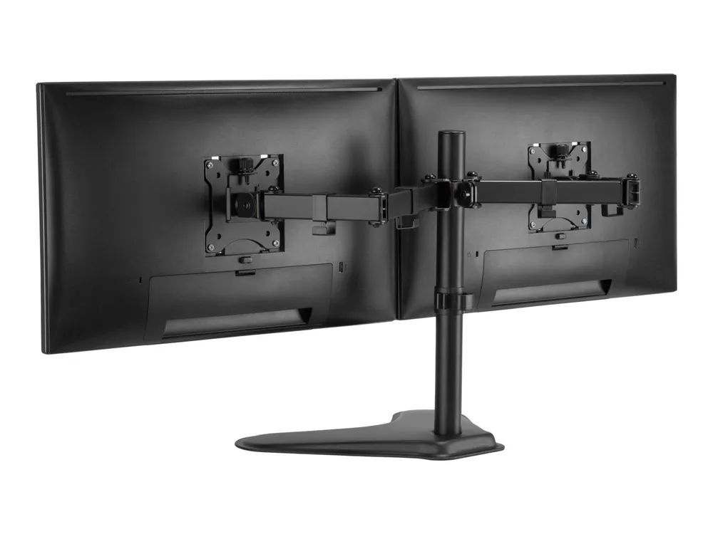 Equip Pro Economy - Aufstellung - für 2 LCD-Displays - Stahl - Schwarz - Bildschirmgröße: 43.2-81.3 cm (17"-32")
