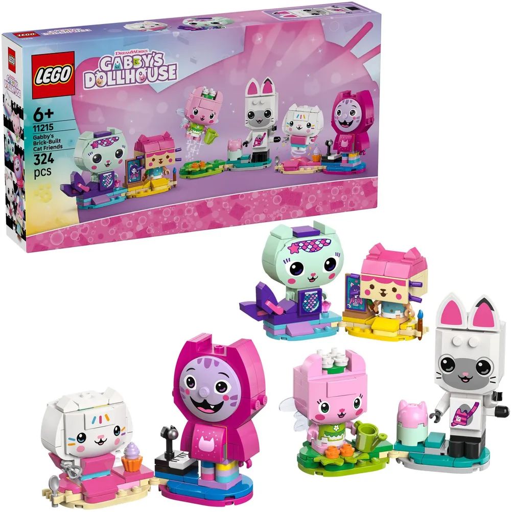 LEGO 11215 Gabby's Dollhouse Gabbys Katzenfreunde aus Steinen
