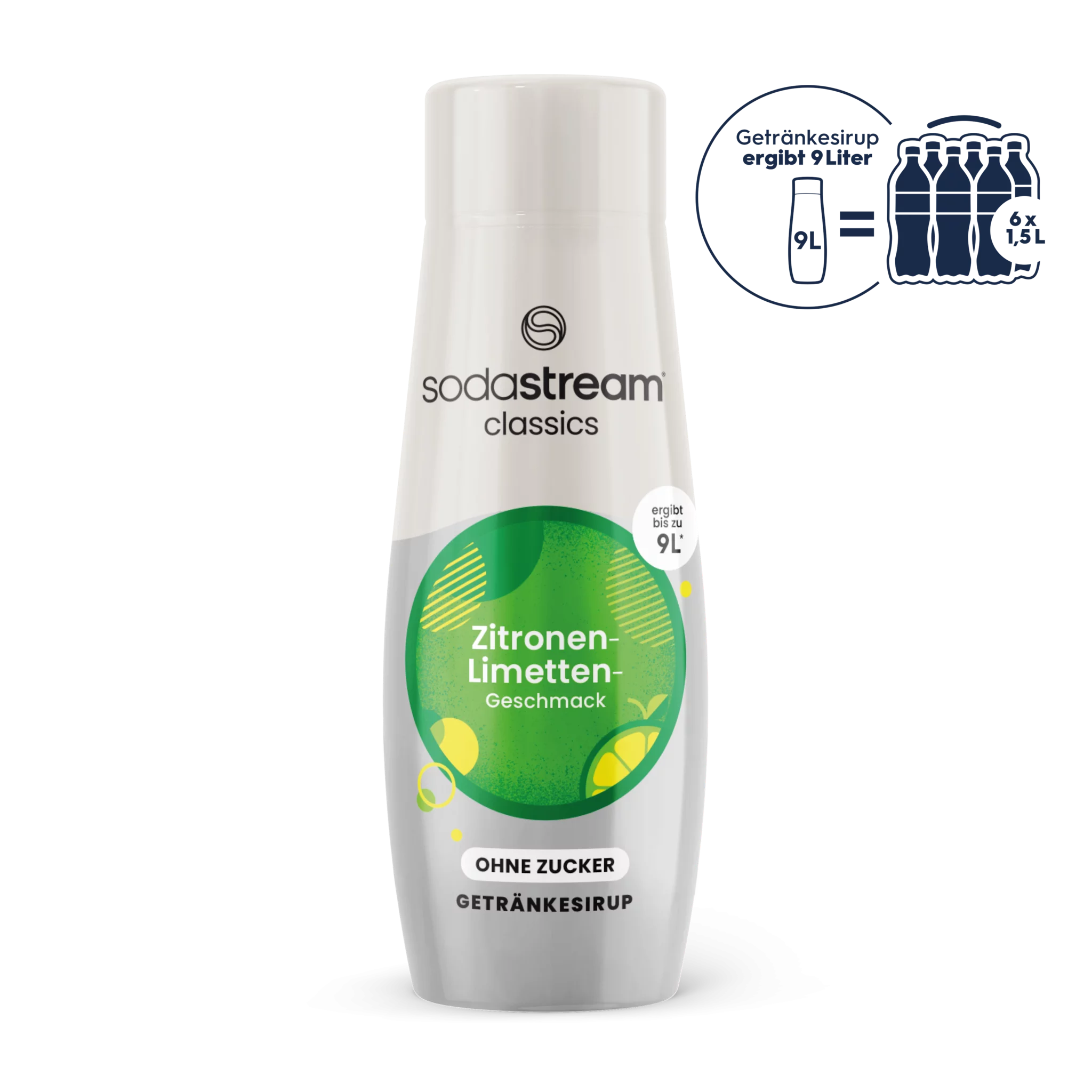 SodaStream Zitrone-Limette ohne Zucker Sirup 440ml