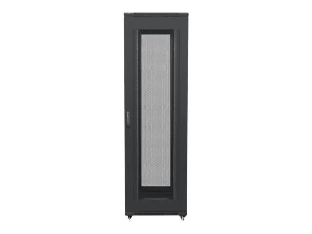 Lanberg Schrank Netzwerkschrank - mit 4 Lüfter - 230 V - Schwarz, RAL 9004 - 42HE - 48.3 cm (19")