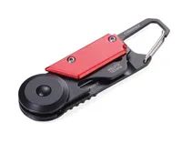 Troika KTL26-RD - Schlüsselkarabinerhaken - Schwarz - Rot - Aluminium - Edelstahl - 50 g - Box - 1 Stück(e)