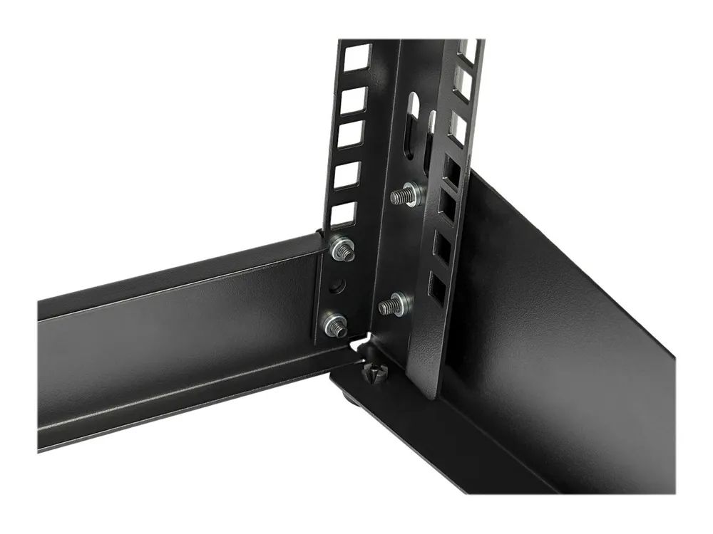StarTech.com 4HE 19 Zoll Tisch Rack mit offenem Rahmen - 2 Pfosten, freistehendes Netzwerk Rack für Patch Panel/AV/IT/Studio Ausrüstung, 30kg Tragkraft mit Käfig Muttern/Schrauben (RK4OD)