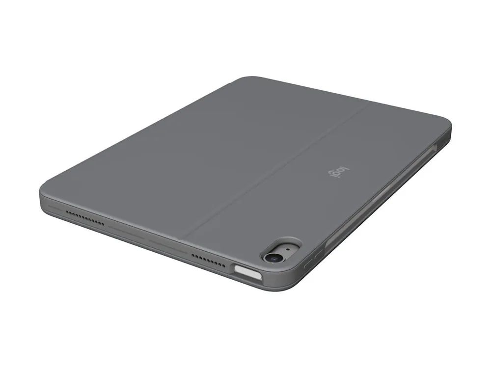 Logitech Combo Touch - Tastatur und Foliohülle - mit Trackpad - hintergrundbeleuchtet - Apple Smart connector - QWERTZ - Schweiz - Oxford Gray - für Apple 11-inch iPad Air (M2, M3)