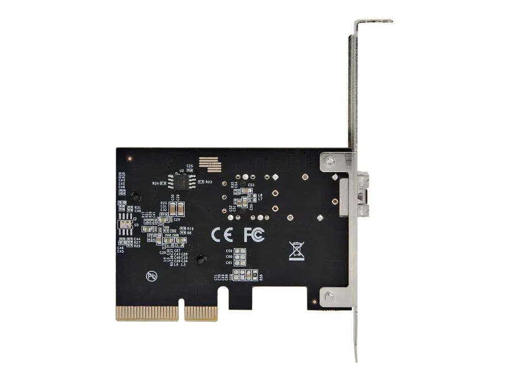 StarTech.com Startech 10Gbe PCI Express SFP+ Netzwerkkarte - LWL Netzwerkkarte mit SFP+ Port - Open SFP+ für MSA-konforme LWL/Glasfaser/Kupfer Module/Direct-Attach Kabel - 10Gbit LWL PCIe NIC (PEX10GSFP)