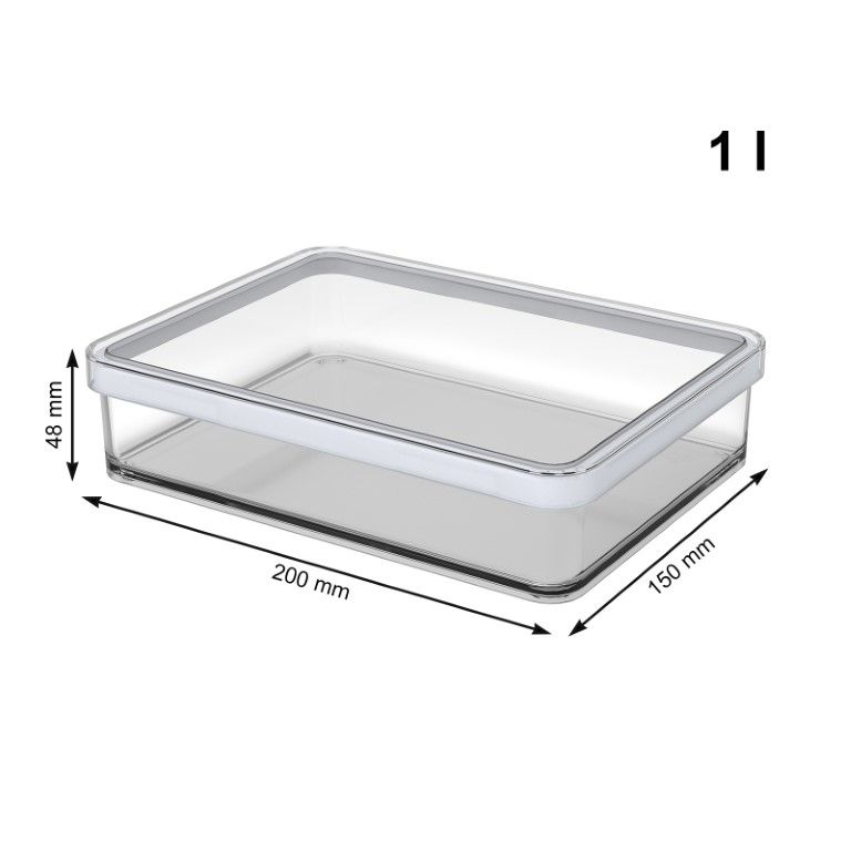 Rotho Premium Dose breit 1.0 l  LOFT