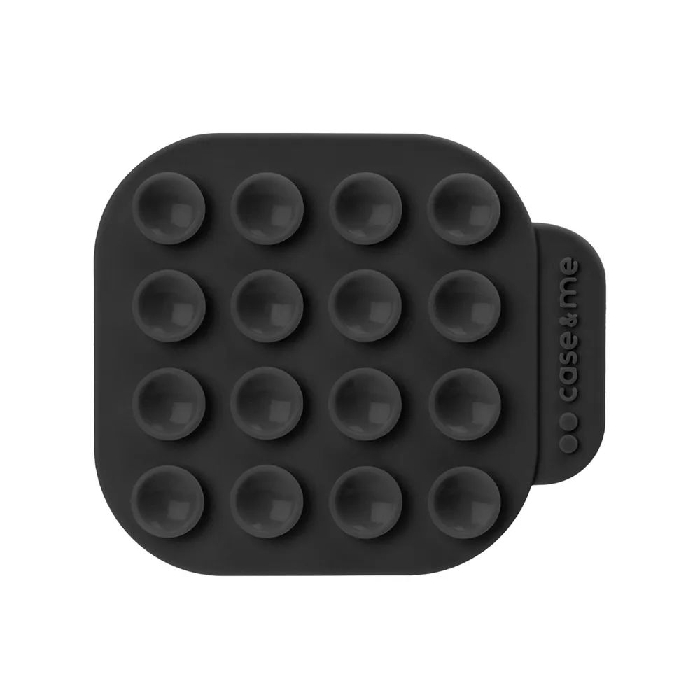 CASE&ME STICKY HOLDER, doppelseitige universelle Saugnapfhalterung, schwarz