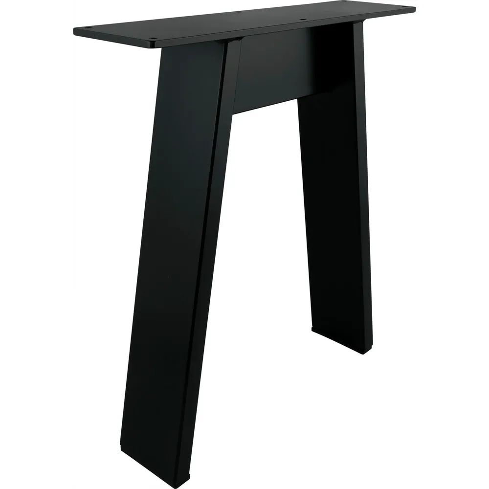 SIMAUSROM Bankkufe A-Form Breite 380 mm Stahl schwarz lackiert