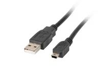 Lanberg CA-USBK-10CC-0018-BK - 1,8 m - Mini-USB A - USB A - USB 2.0 - 0,48 Gbit/s - Schwarz