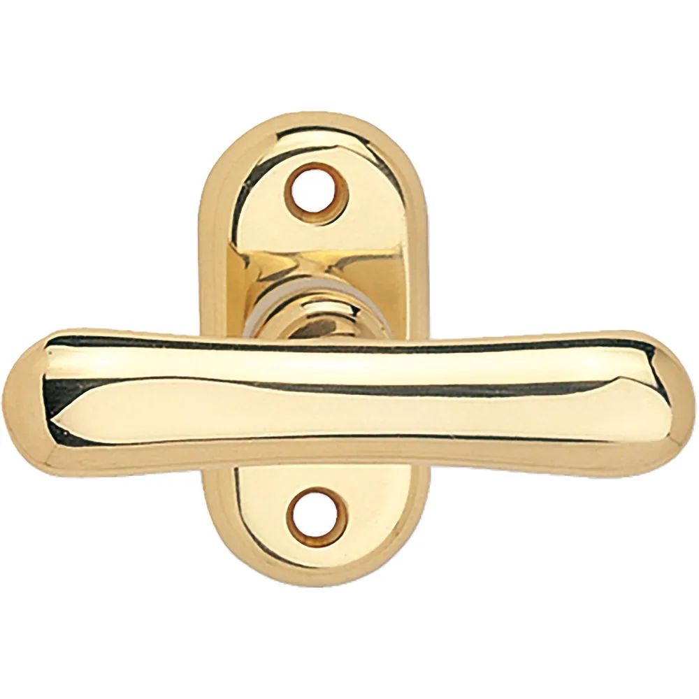 MARCHESI Fenstergriff ELEGANT - sichtbar geschraubt, 7x35, Messing poliert