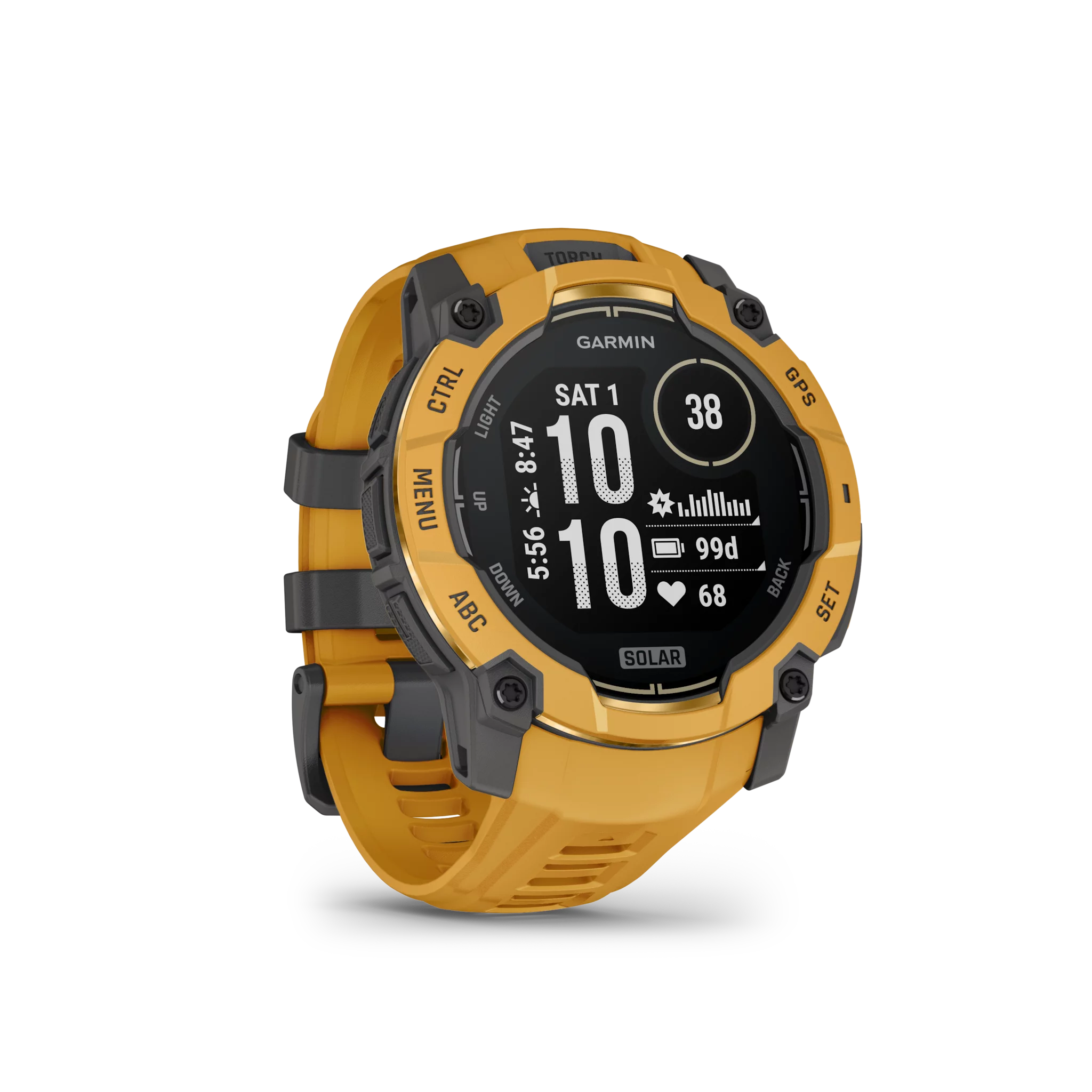 Garmin Instinct 3 Solar, 50mm Grau/Sunburst mit Silikon-Wechselarmband, 26mm