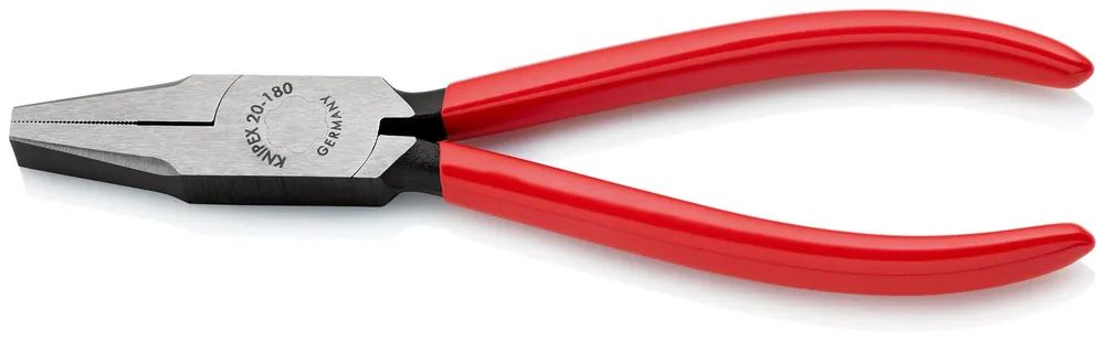 KNIPEX Flachzange mit Kunststoff überzogen schwarz atramentiert 180 mm