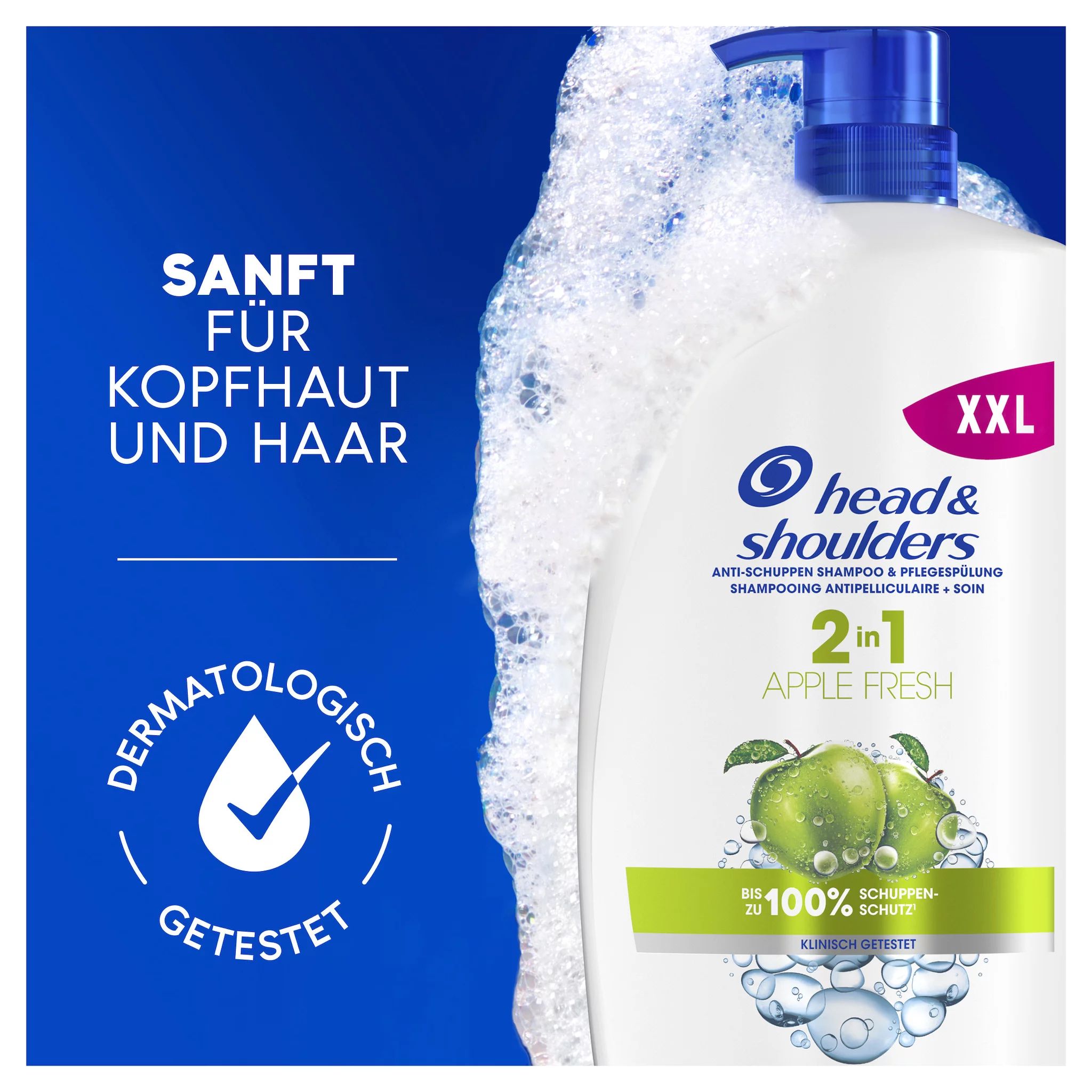 Head & Shoulders Anti-Schuppen Shampoo 2in1, apple fresh