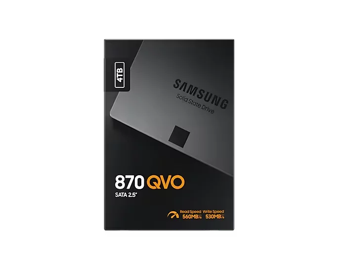 Samsung 870 QVO MZ-77Q4T0BW - SSD - verschlüsselt - 4 TB - intern - 2.5" (6.4 cm)