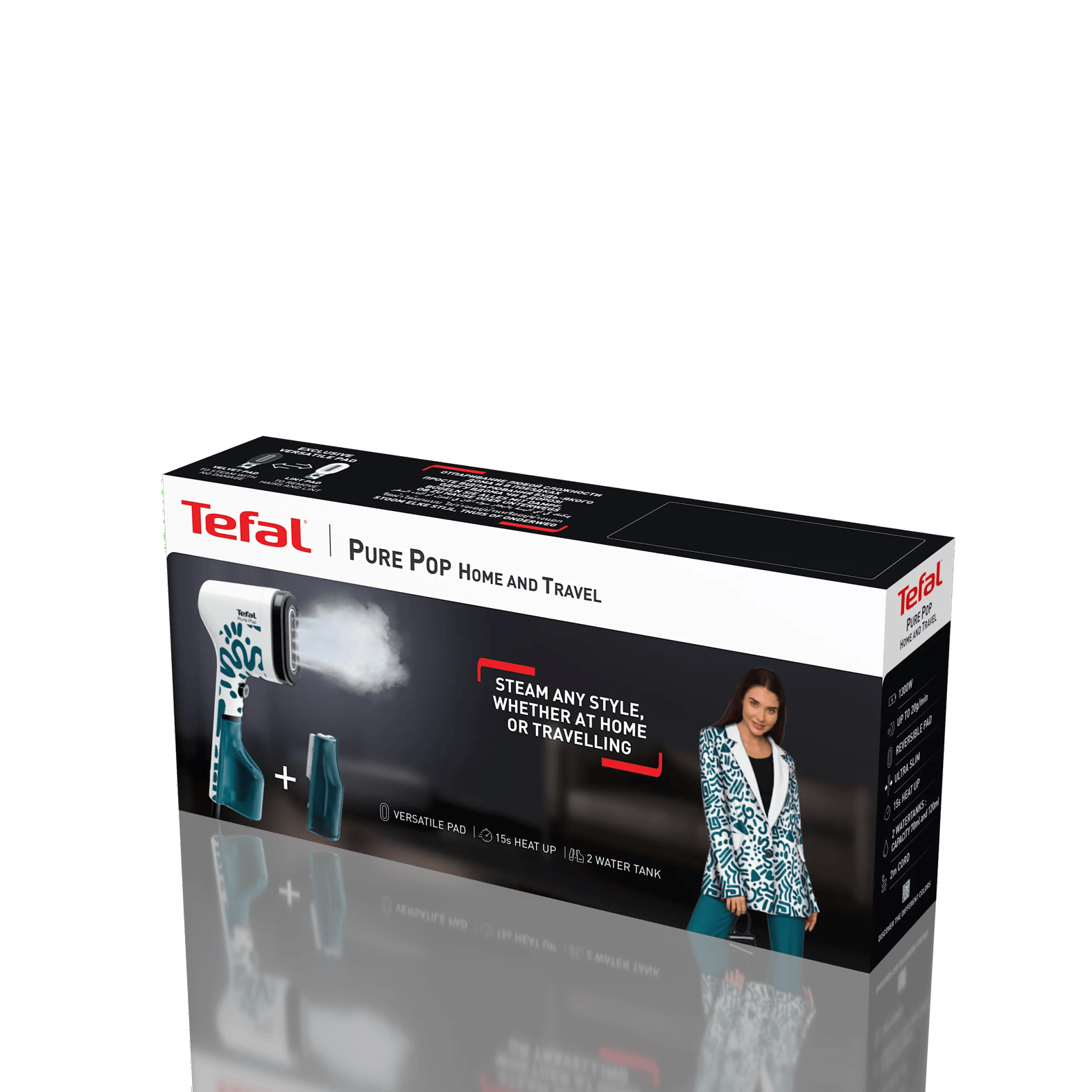 Tefal DT2040 Dampfbürste Travel & Pure POP Home - Alpenblau
