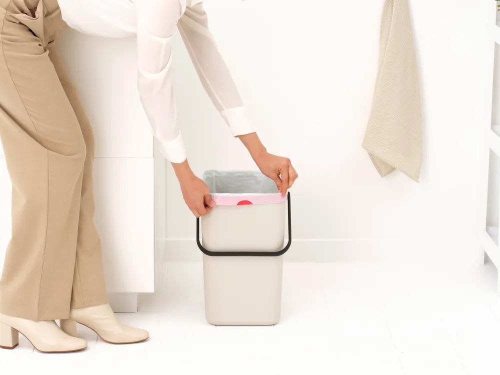 Brabantia Abfallbehälter 'Sort & Go', 25L - Soft Beige