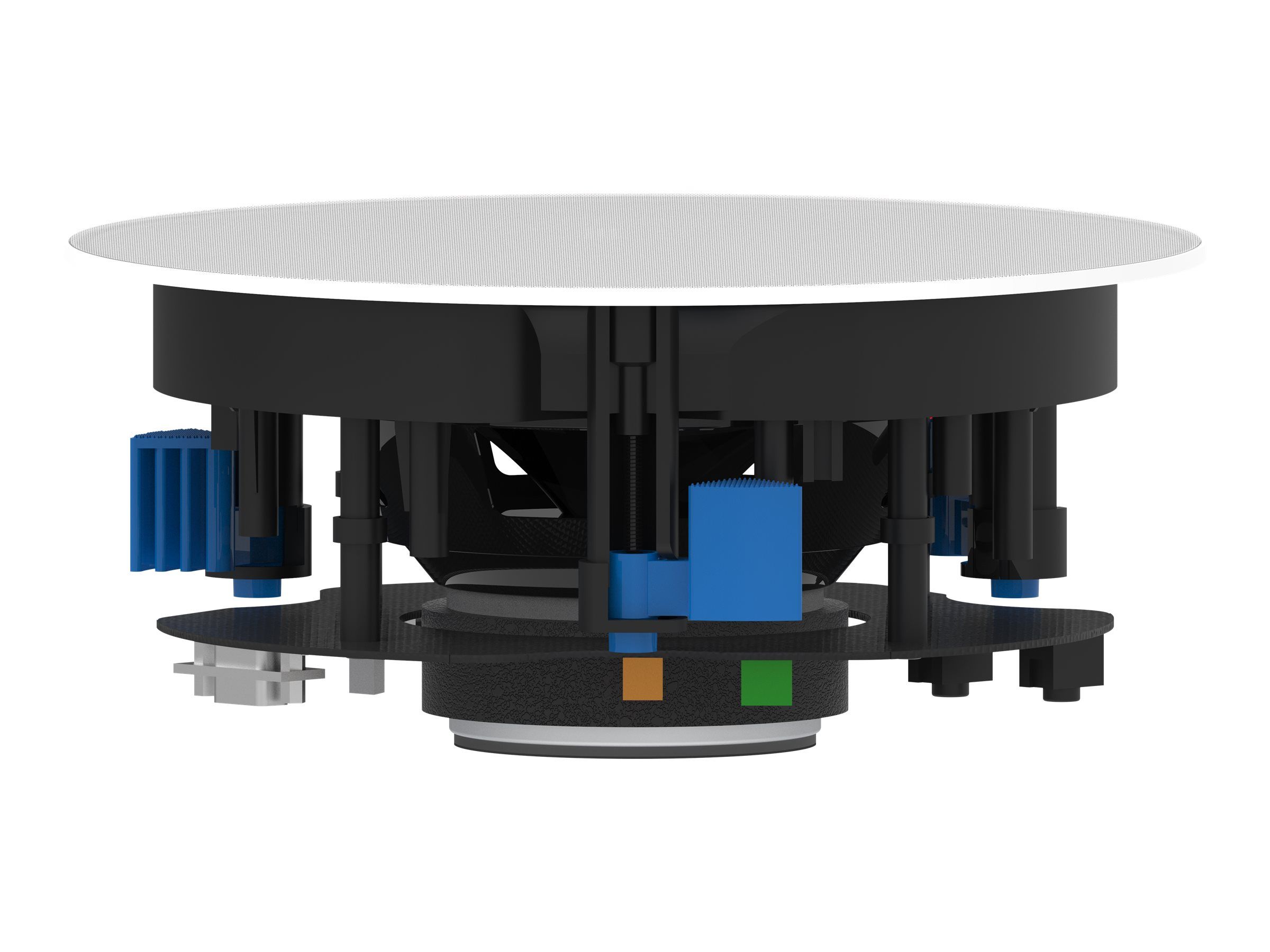 Vision CS-1900P - Lautsprecher - kabellos - Bluetooth - 35 Watt - zweiweg - koaxial - weiß (Grill Farbe - weiß)