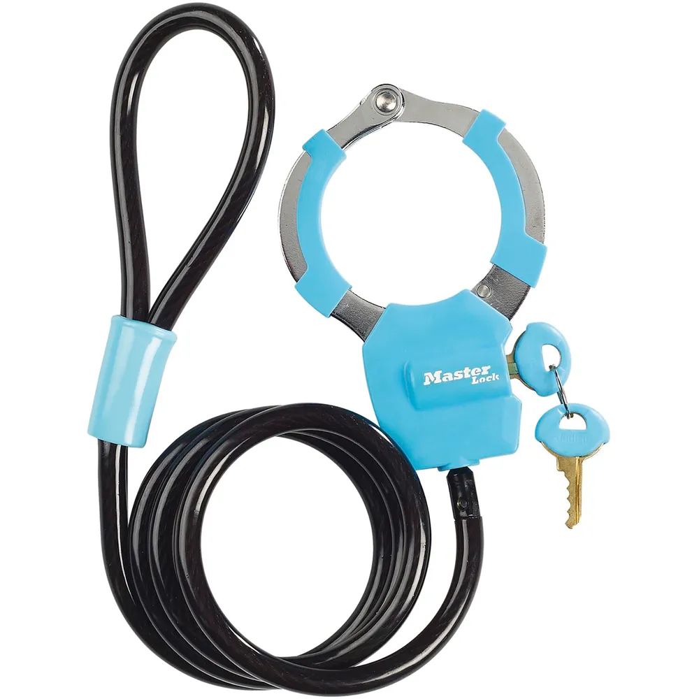 MASTER LOCK Kabelschloss STREET CUFF 8275EURDPROBLU mit Schlaufe, blau