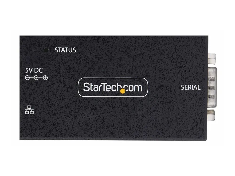 StarTech.com Serial to Ethernet Adapter, IP LAN to RS232 DB9 Converter
