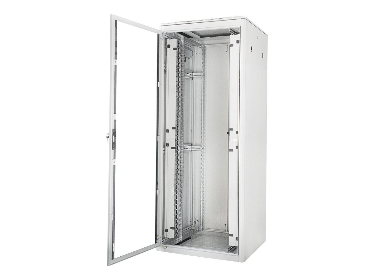 DIGITUS Netzwerkschrank varioFLEX 42HE 2022x800x800mm grau Speditionsversand
