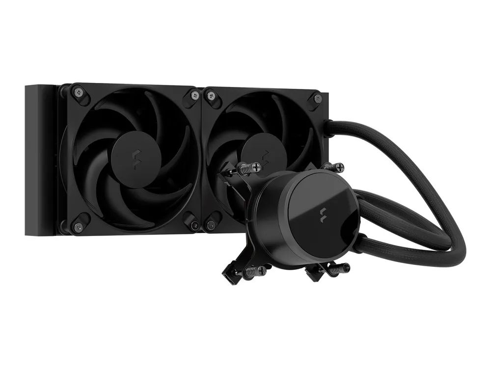 Fractal Design Radius 240 - Prozessor-Flüssigkeitskühlsystem - Kühlergröße: 240 mm - (für: LGA115x Socket, LGA17xx Socket, LGA1200, LGA18xx Socket, AM5, AM4)