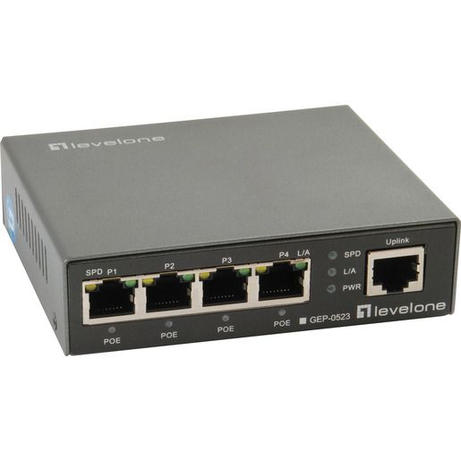 LevelOne 5-PORT GIGABIT POE+ SWITCH / LEVELO GEP-0523 60W GEP-0523