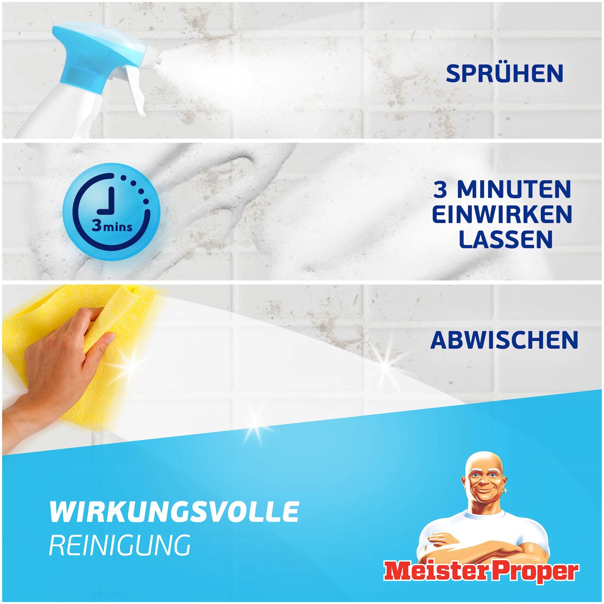 Meister Proper Spray Bad 6er eCOM Komfort Pack